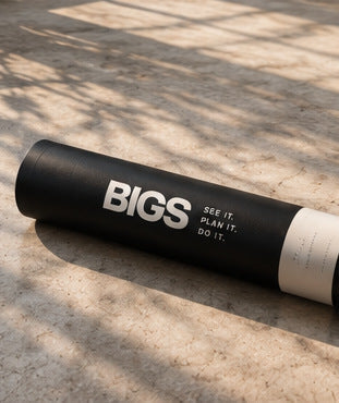 Bigs planner shipping tube in black